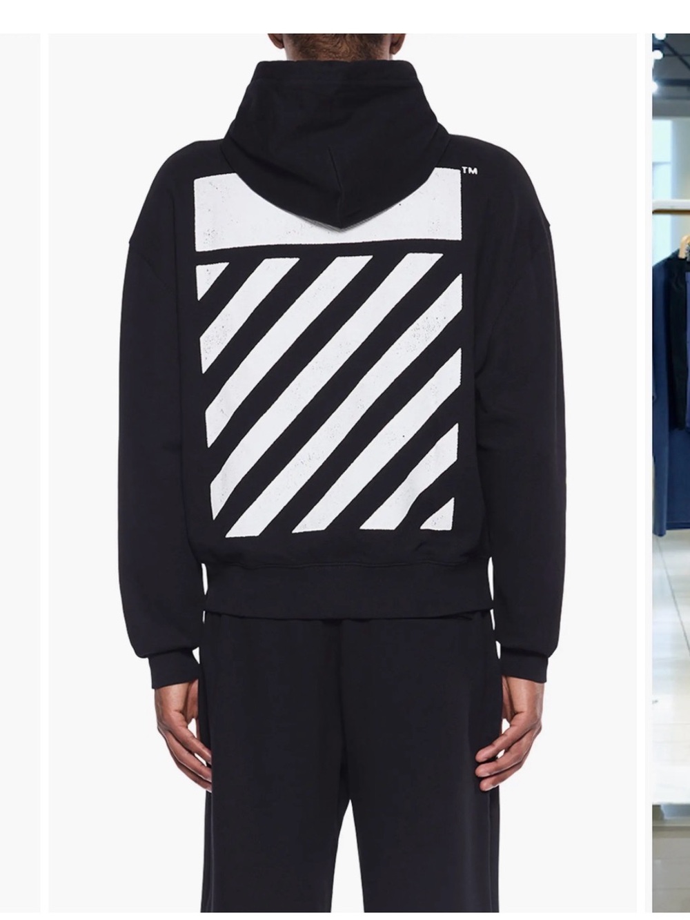 OFF-WHITE L/AB Diag Hoodie NWT